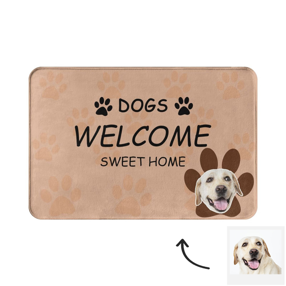 Custom Dogs Face Doormat
