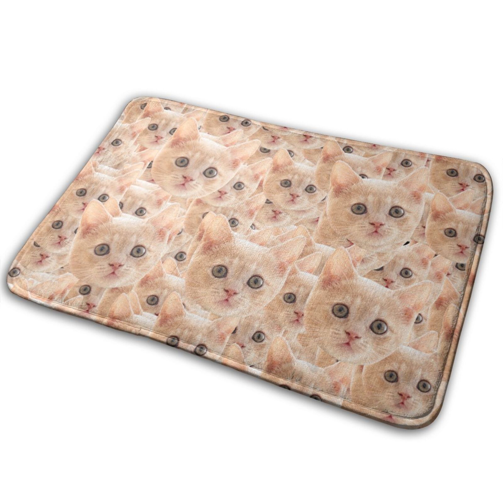 Custom Pet Photo Doormat With Full Dog Cat Face
