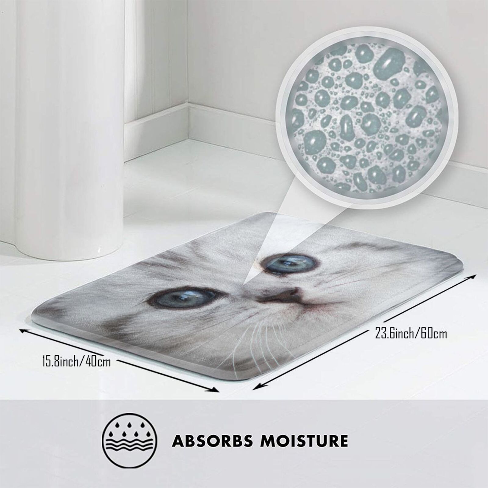 Custom Close-up Photo Doormat With Pet Face