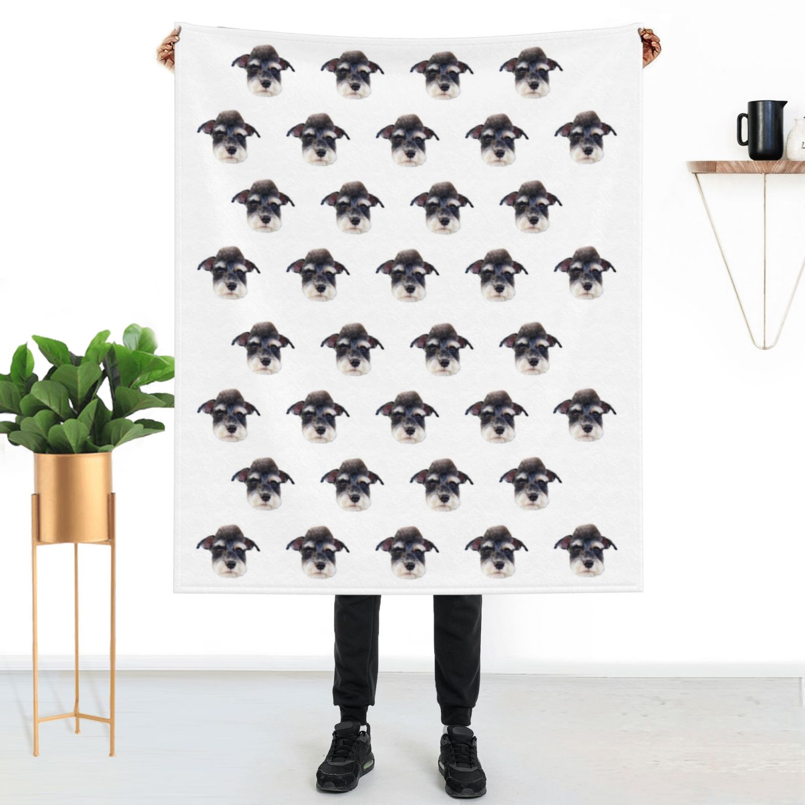 Custom Multi Pet Face Blanket