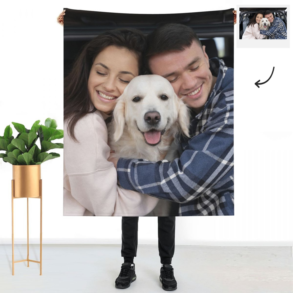 Personalized Gifts for Family Custom Photo Blanket