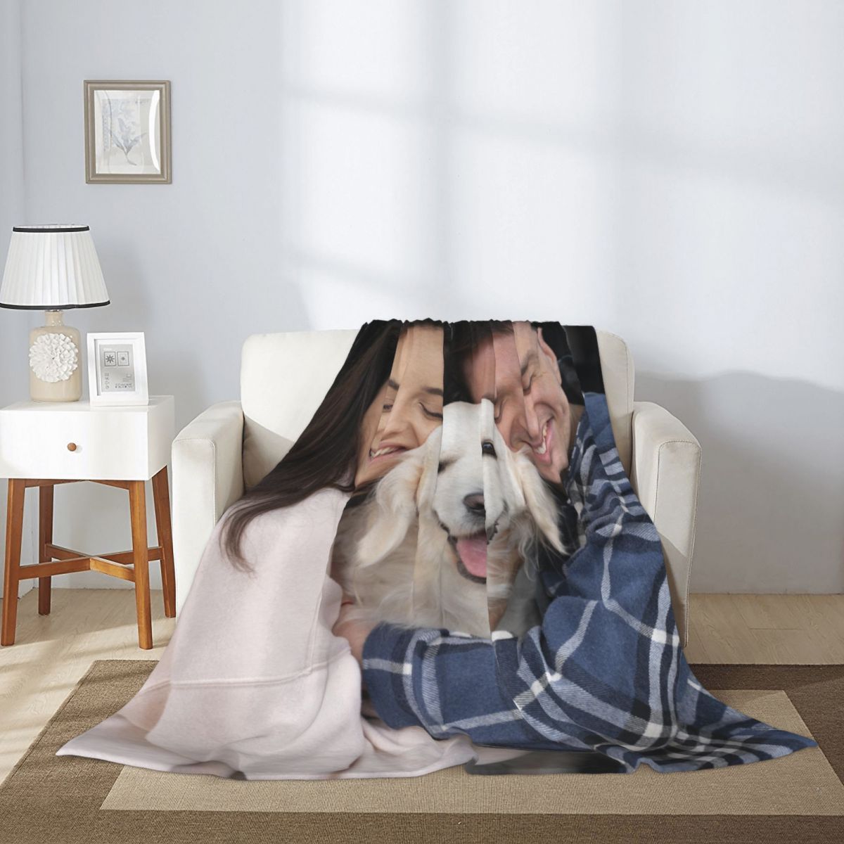 Personalized Gifts for Family Custom Photo Blanket