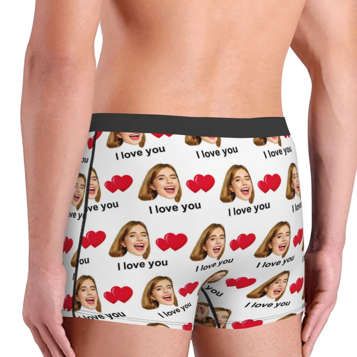 Custom Face Boxer Shorts With Love