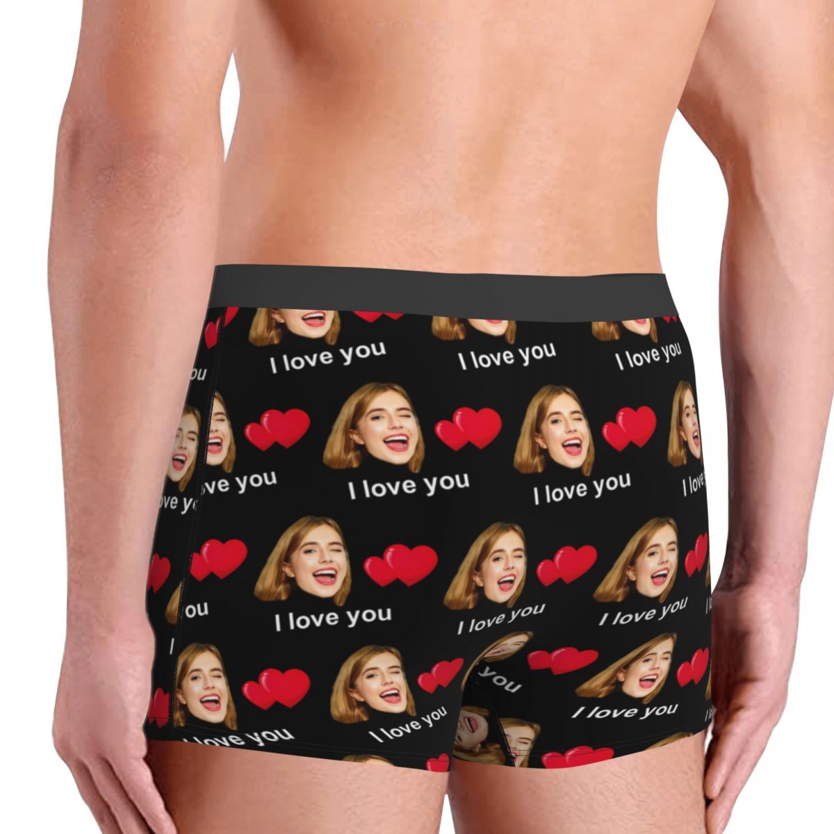 Custom Face Boxer Shorts With Love