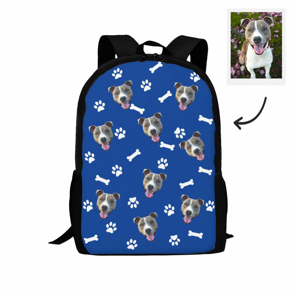 Custom Dog Face Backpack