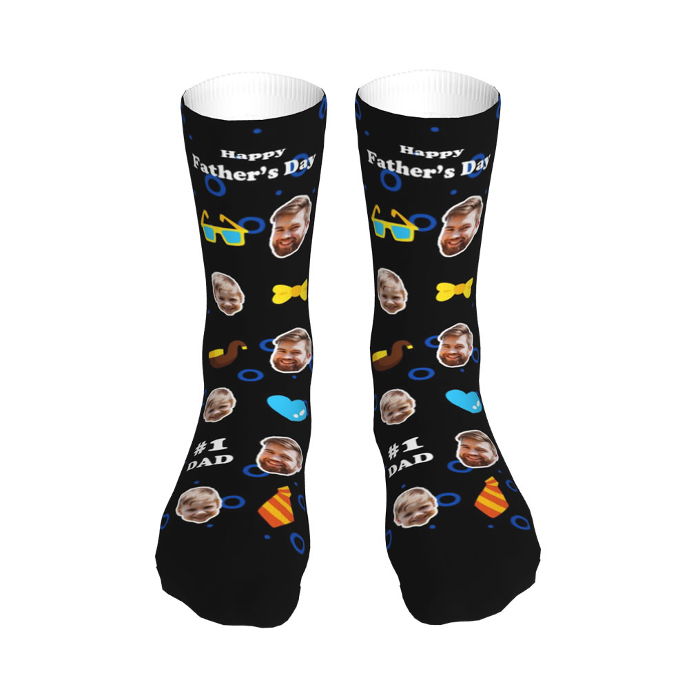 Personalized Face Socks 1 Dad For Father's Day
