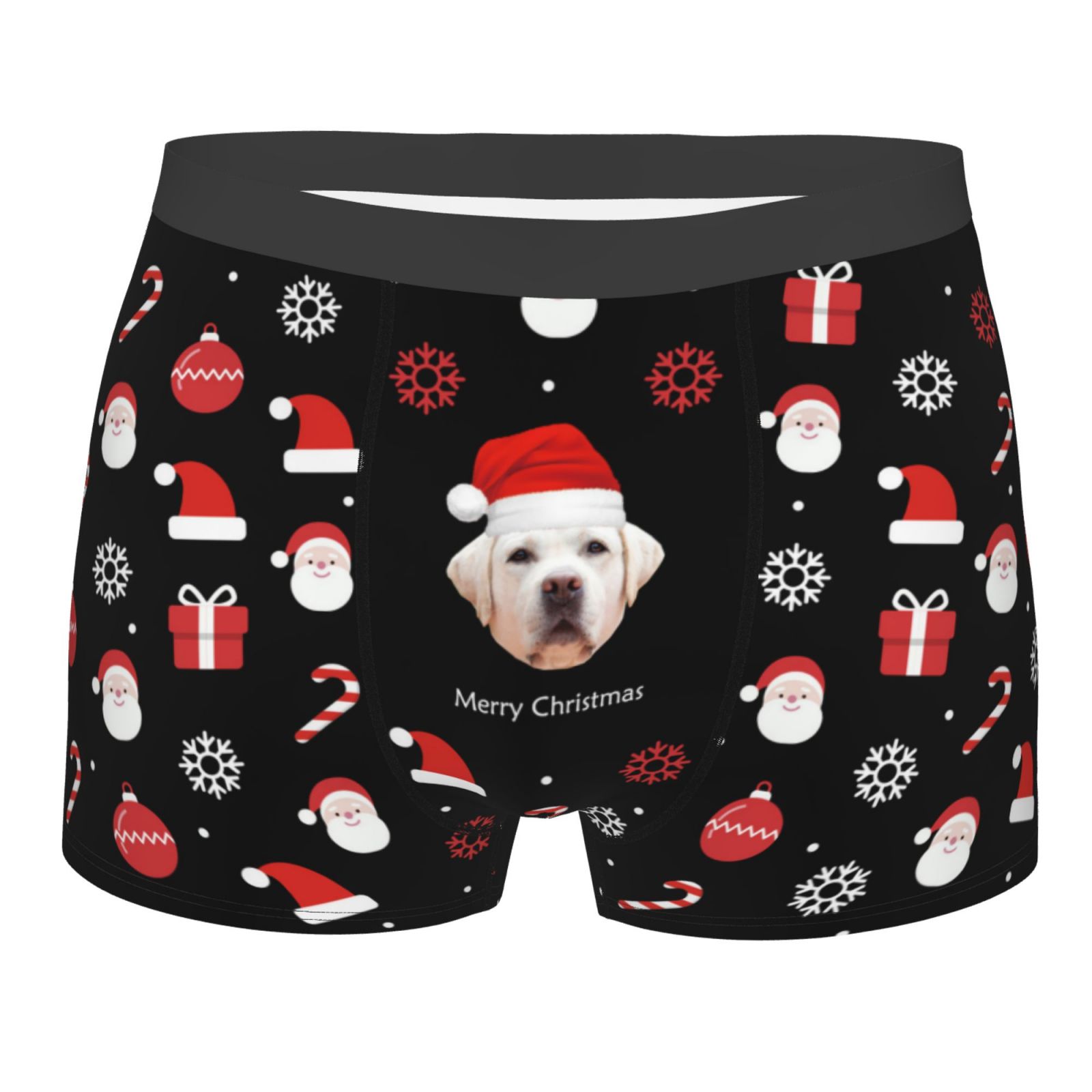 Custom Funny Face Boxers Shorts Personalized  Christmas Gift