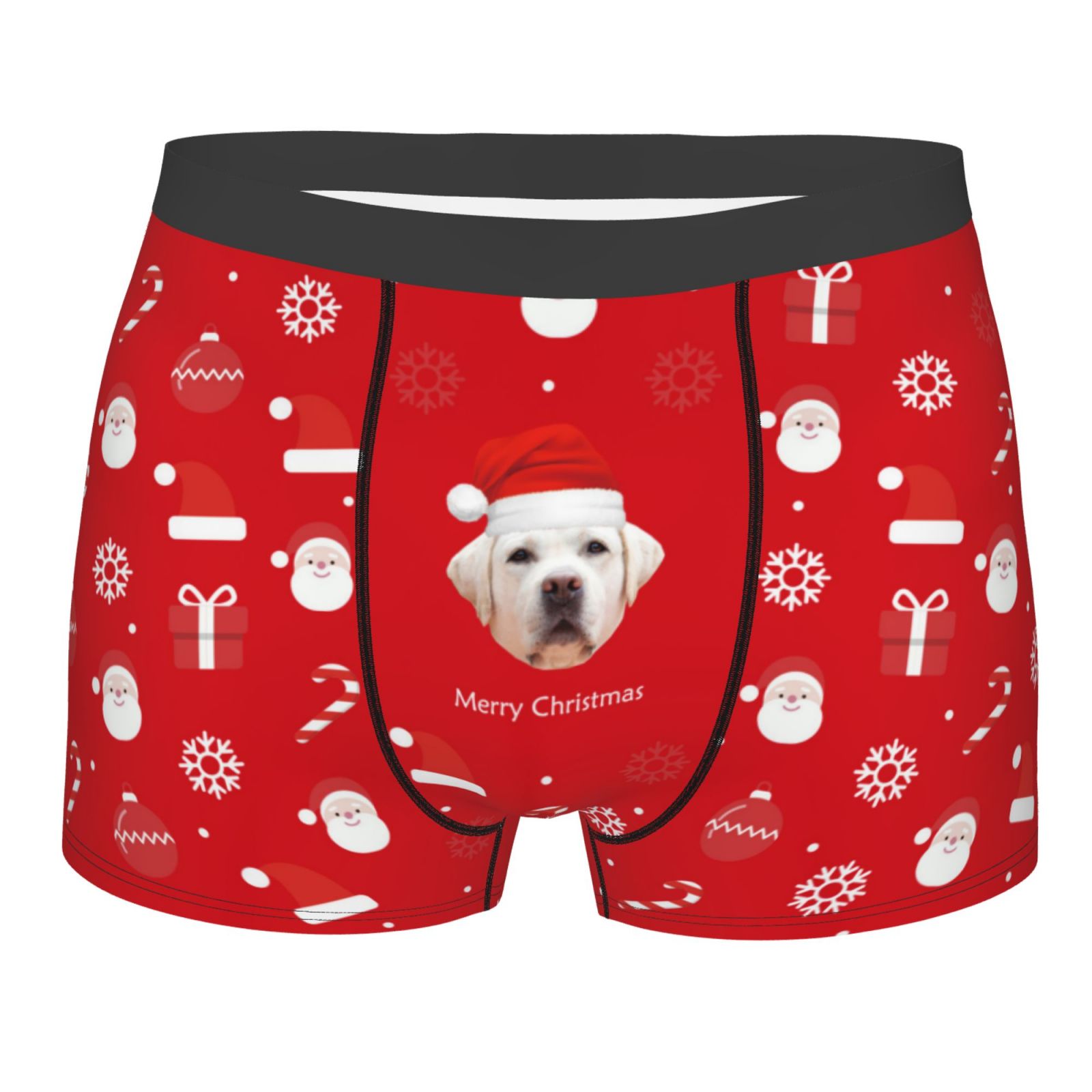 Custom Funny Face Boxers Shorts Personalized  Christmas Gift