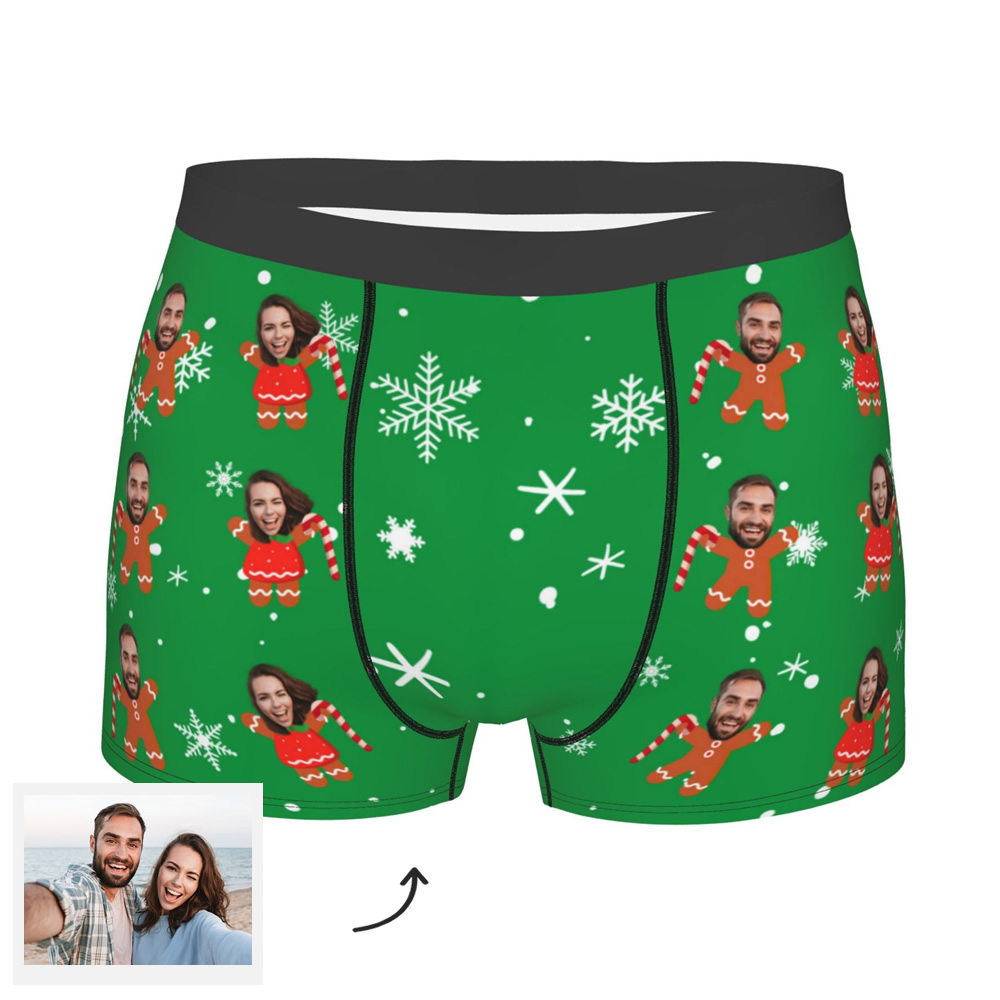 Custom Christmas Snowflakes Men's Boxer Briefs For Love