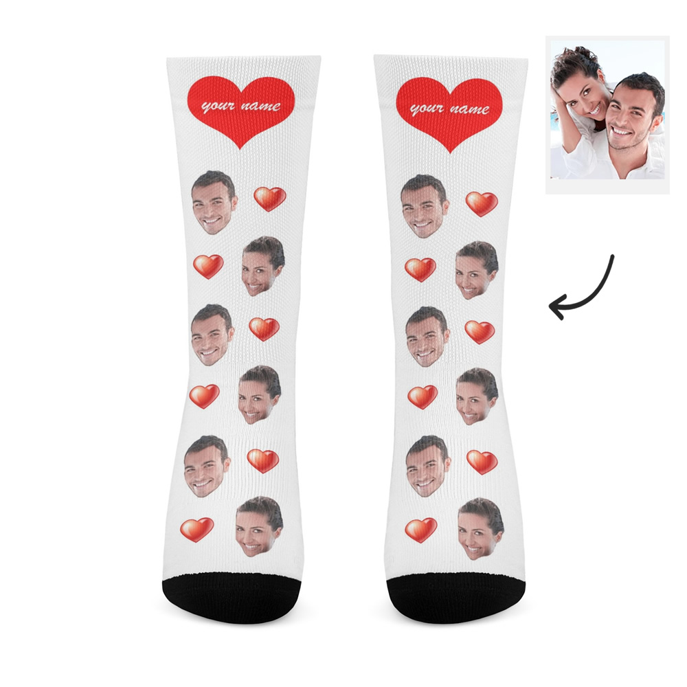 Custom Heart Socks