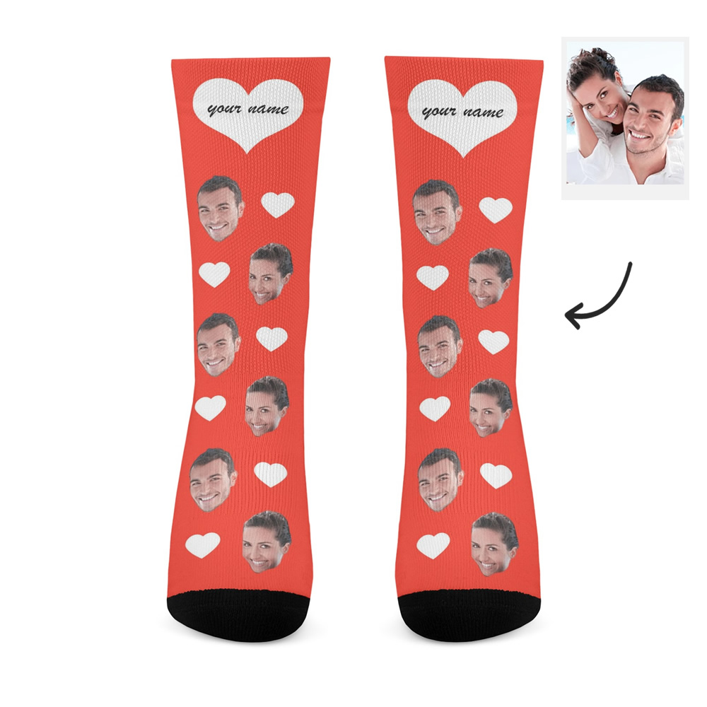 Custom Heart Socks