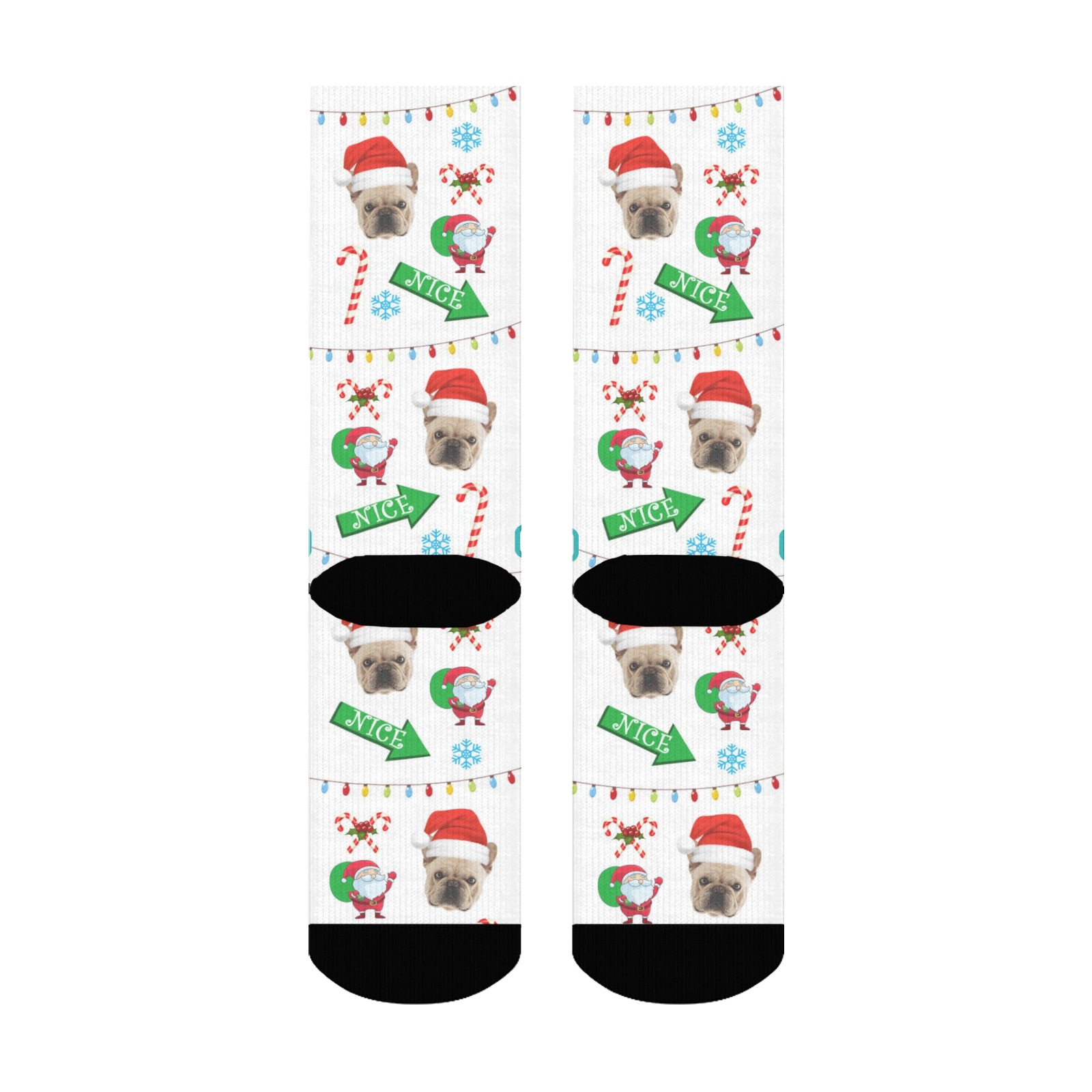Custom Christmas Face Socks