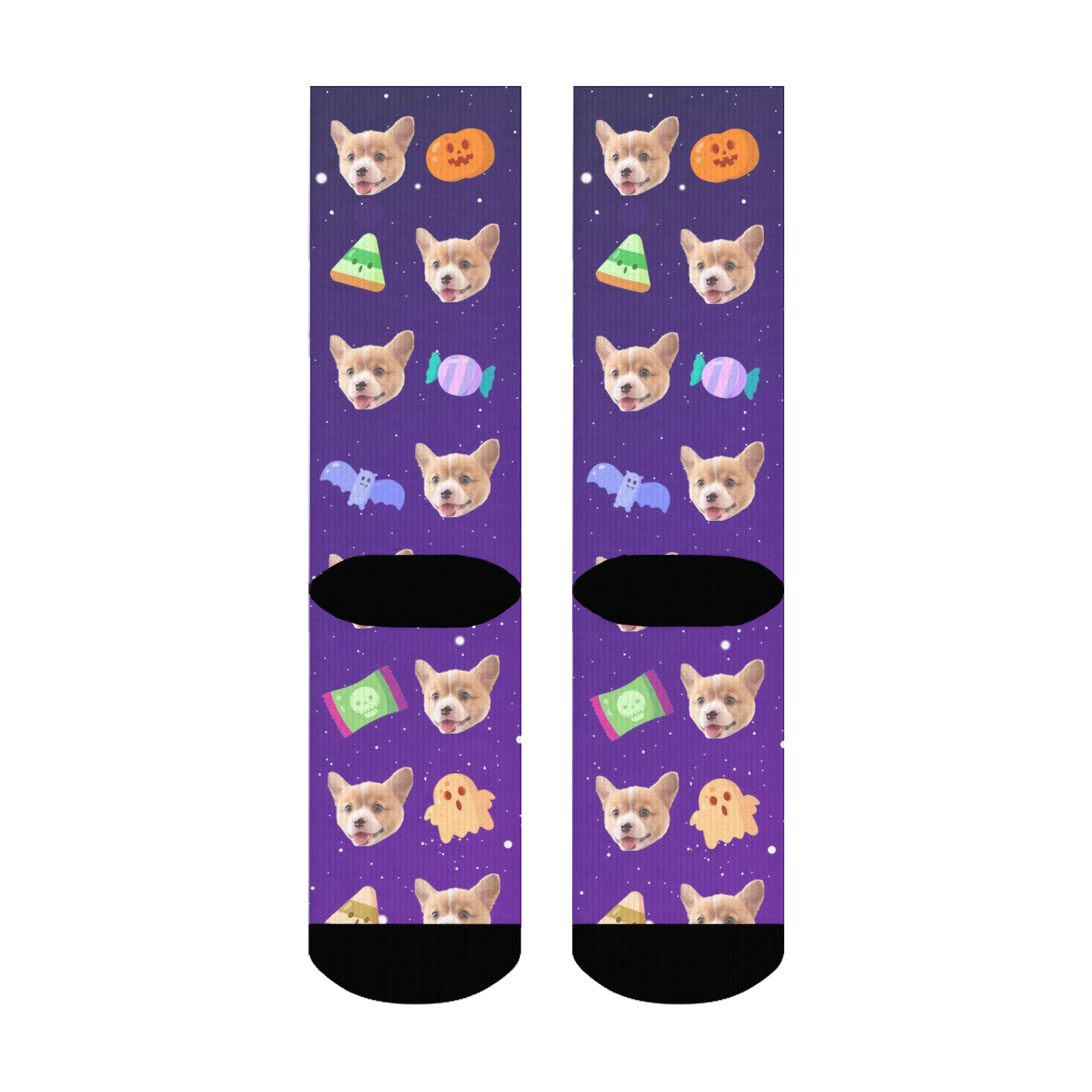 Halloween Custom Dog Socks