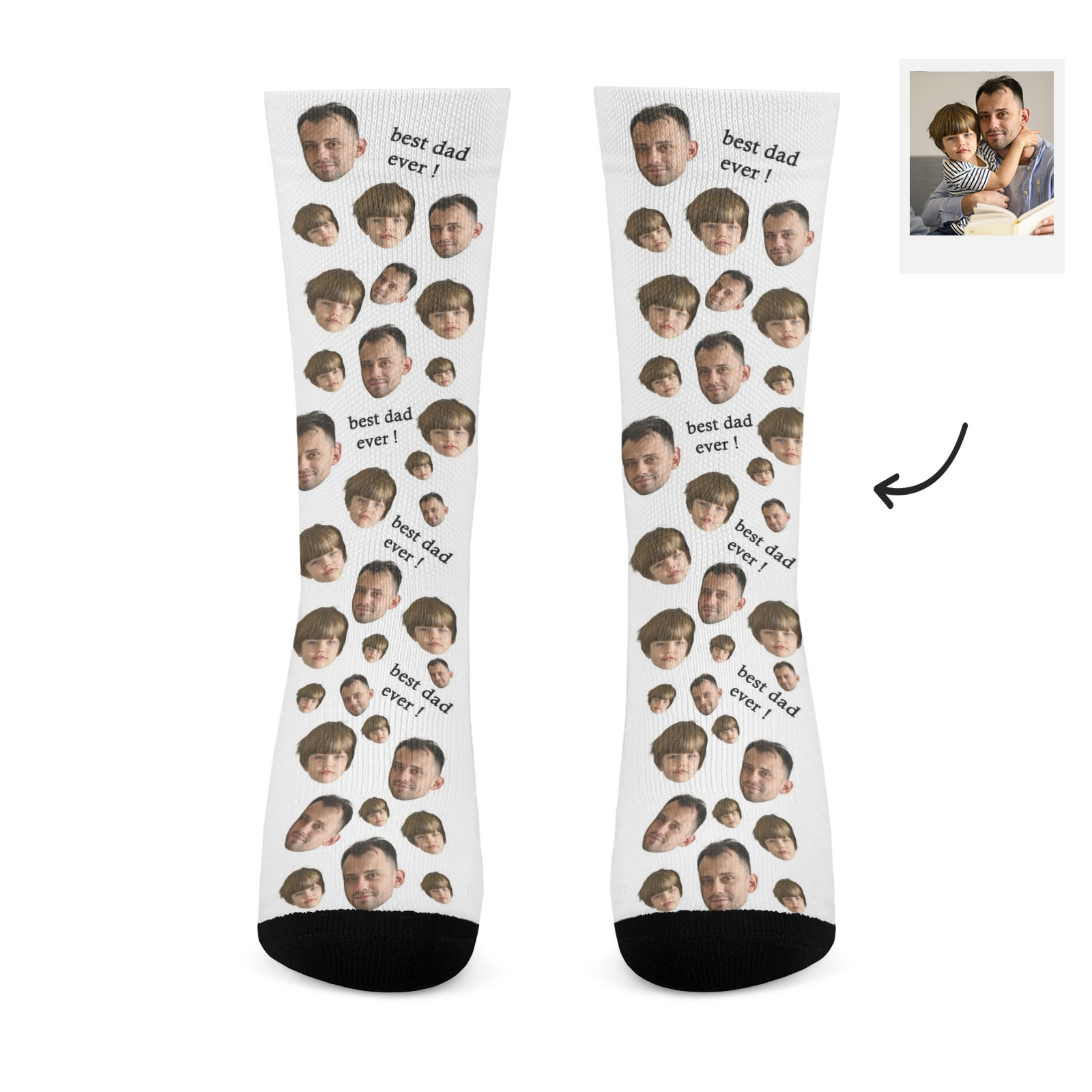 Custom Face Socks To Be Best Dad Ever